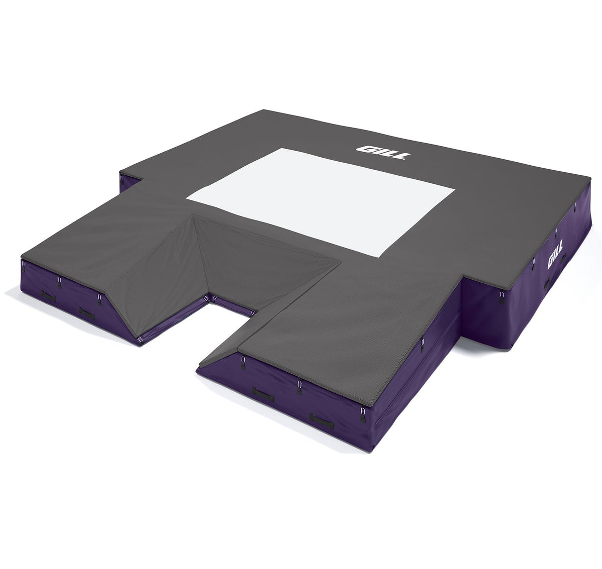 Gill Athletics S1 Pole Vault Landing System (20' X 20' 2.5" X 28") Purple, Black