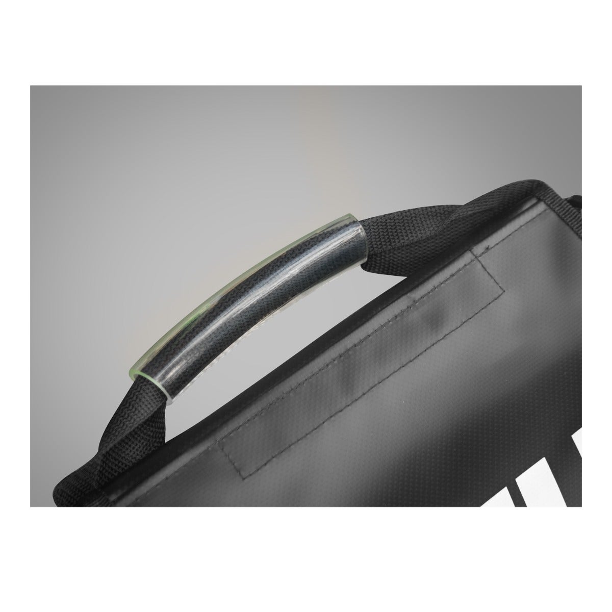 Gill Athletics Implement Carrier Features a thick, plastic handle