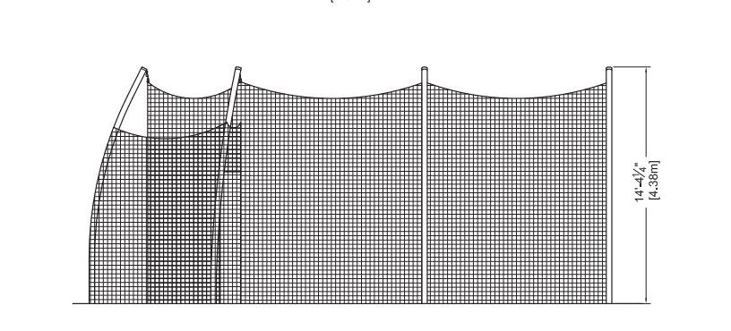 Gill Athletics Barrier Net For 9021 Discus Cage 90212