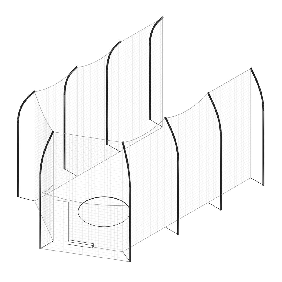 Gill Athletics Barrier Net For 732145 Discus Cage 732147
