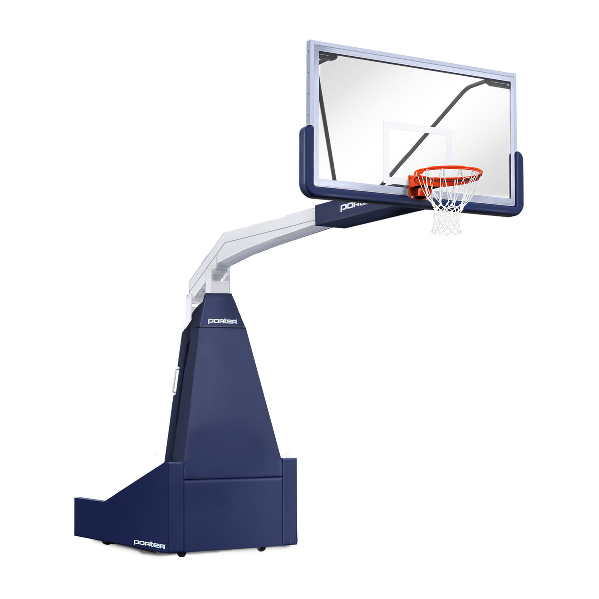 Porter Athletic 1635  Competition Portable Backstop 8' (2.44m), Navy Blue, White / No Graphics
