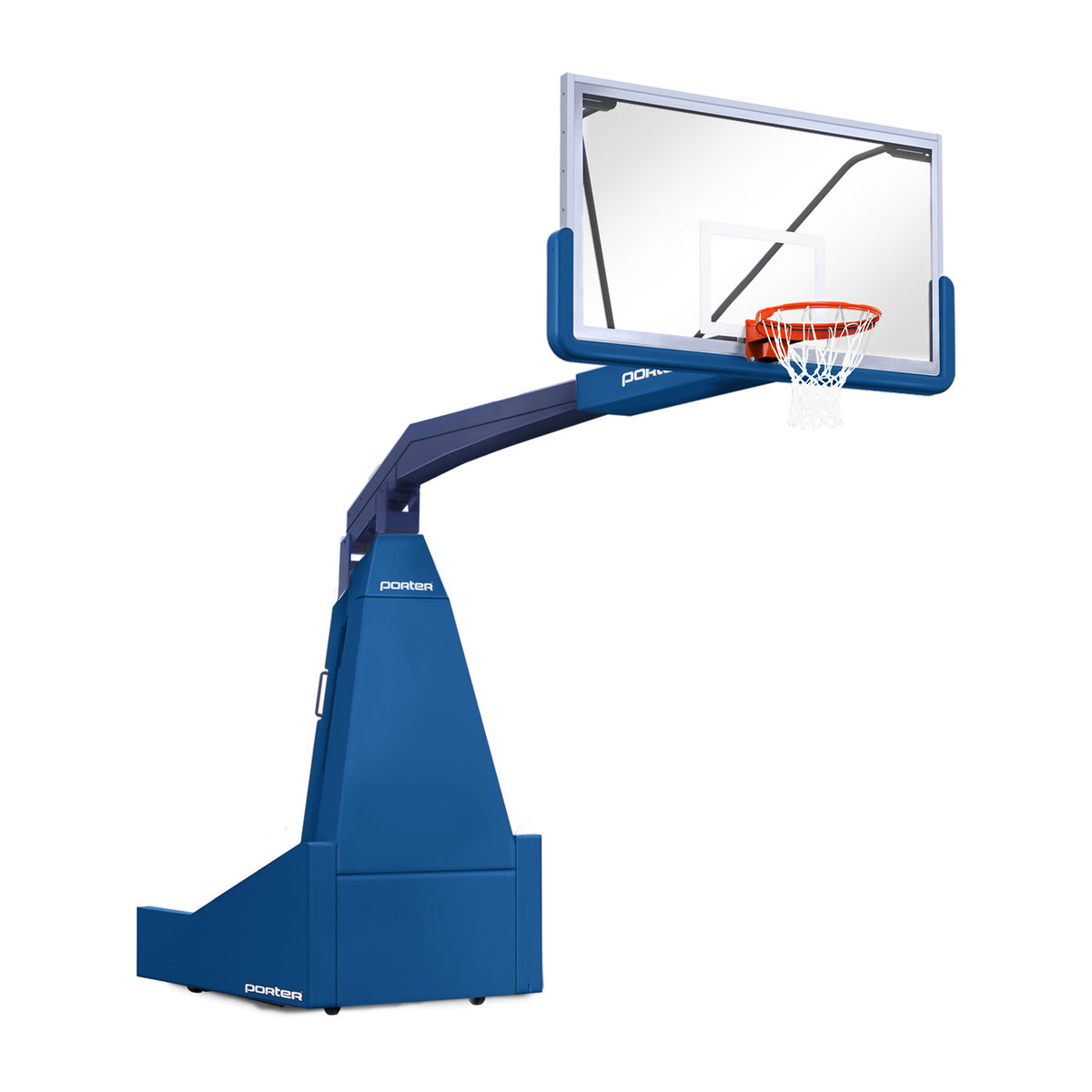 Porter Athletic 1635  Competition Portable Backstop 8' (2.44m), Royal Blue, Navy Blue / No Graphics