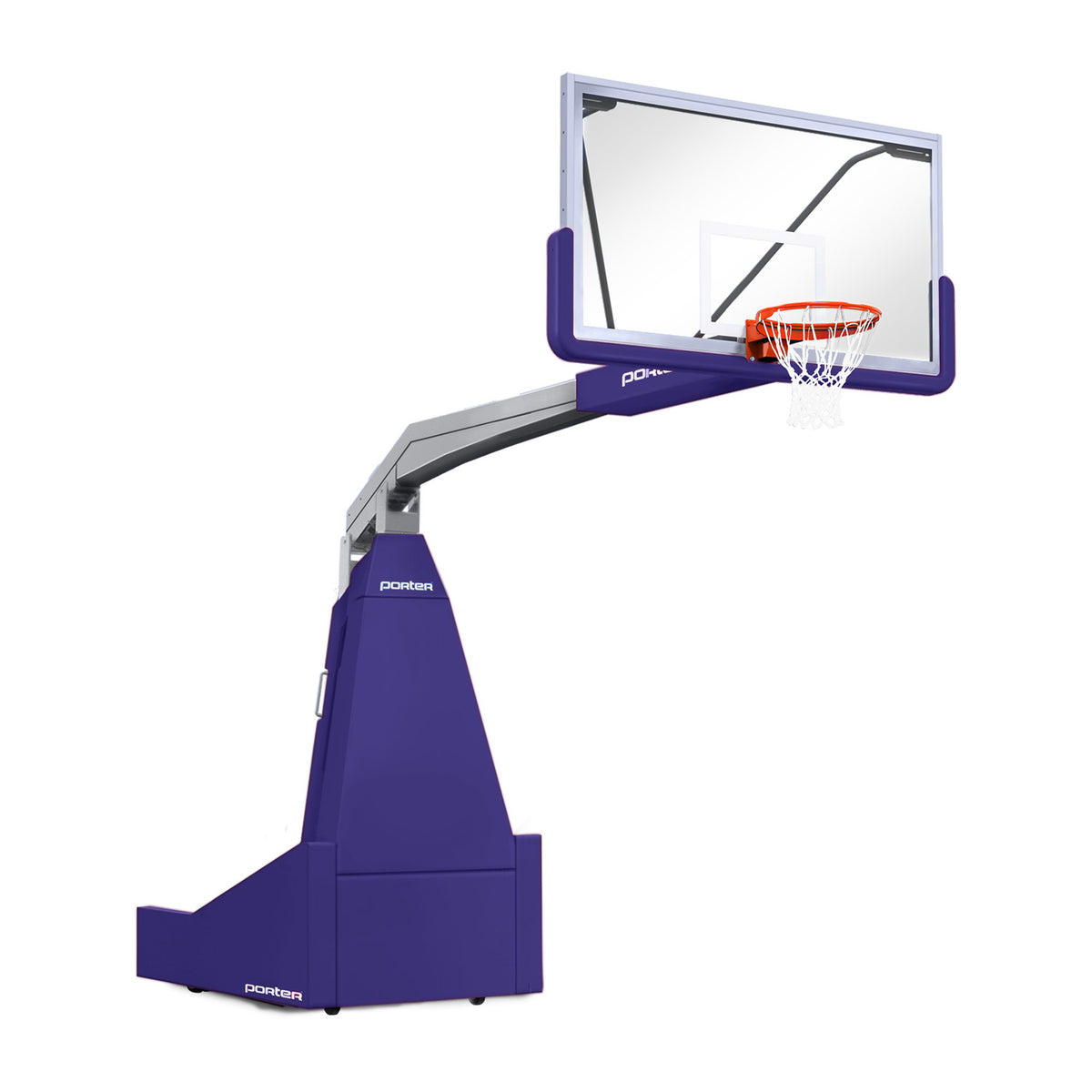 Porter Athletic 1635  Competition Portable Backstop 8' (2.44m), Purple, Gray / No Graphics