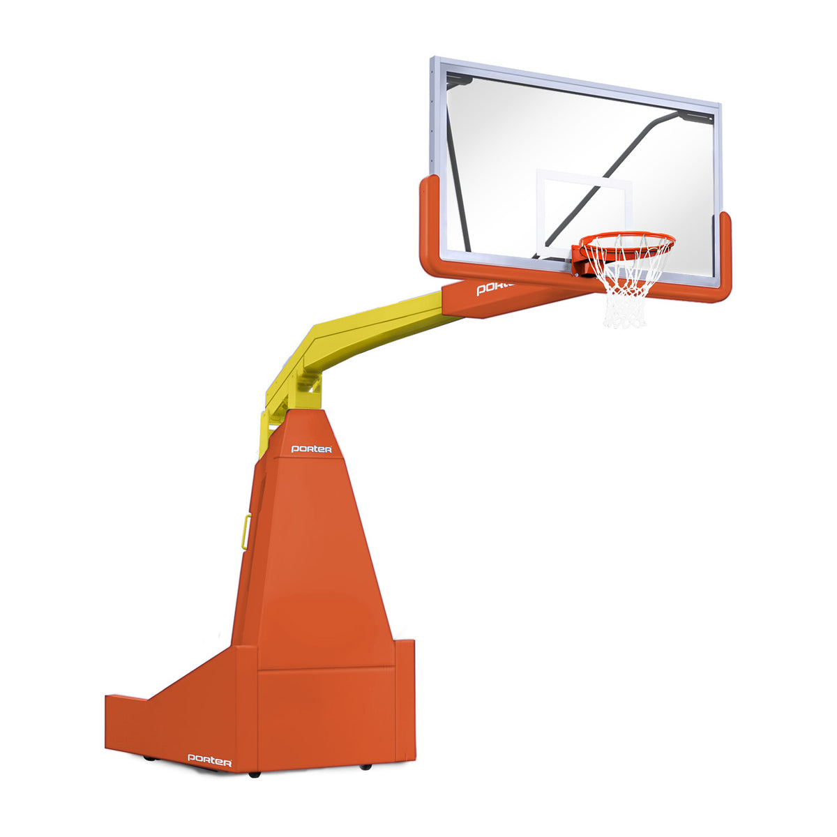 Porter Athletic 1635  Competition Portable Backstop 8' (2.44m), Orange, Yellow Gold / No Graphics