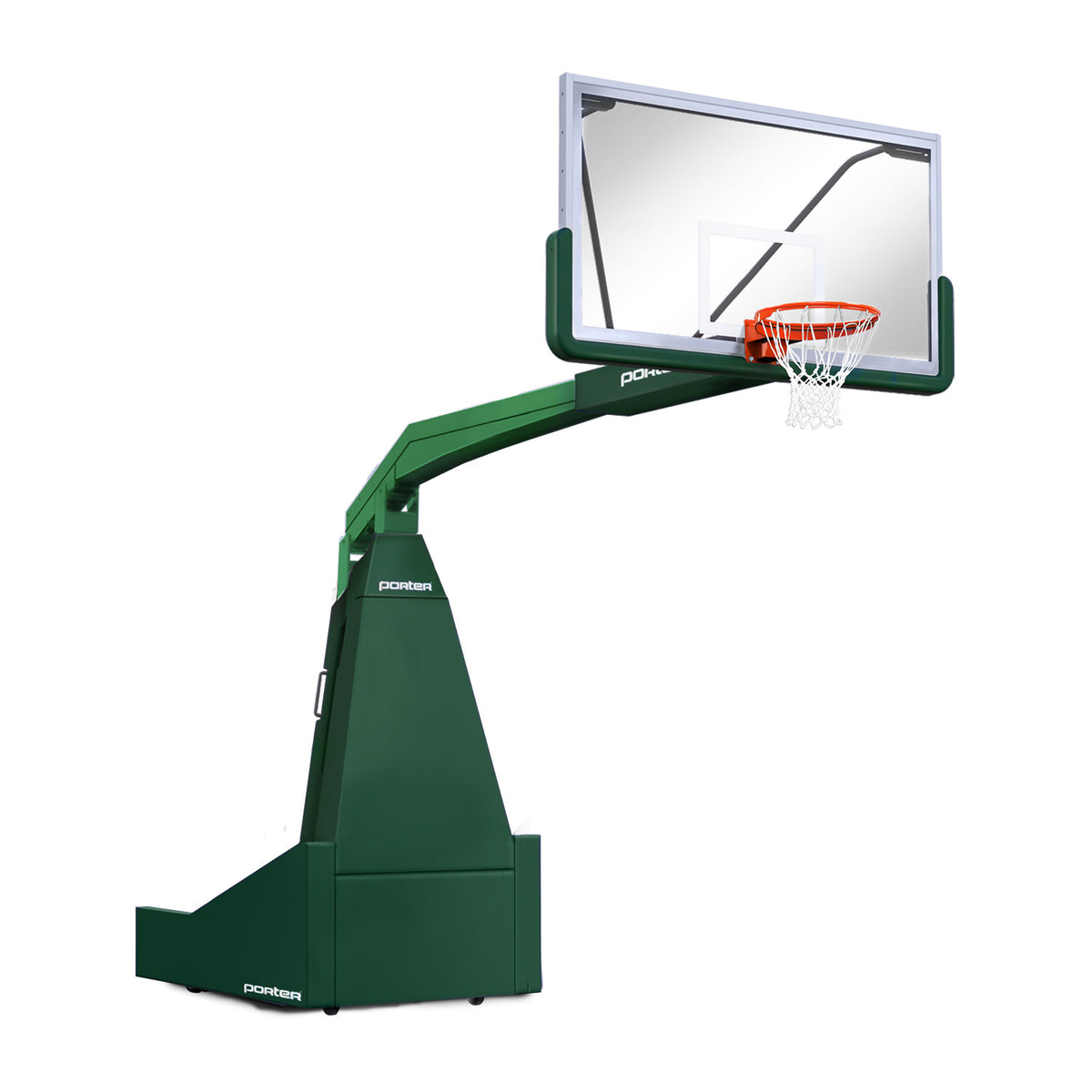 Porter Athletic 1635  Competition Portable Backstop 8' (2.44m), Dark Green, Kelly Green / No Graphics