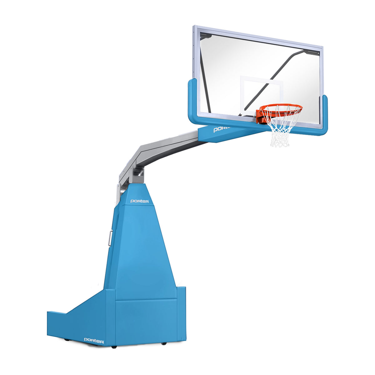 Porter Athletic 1635  Competition Portable Backstop 8' (2.44m), Light Blue, Gray / No Graphics