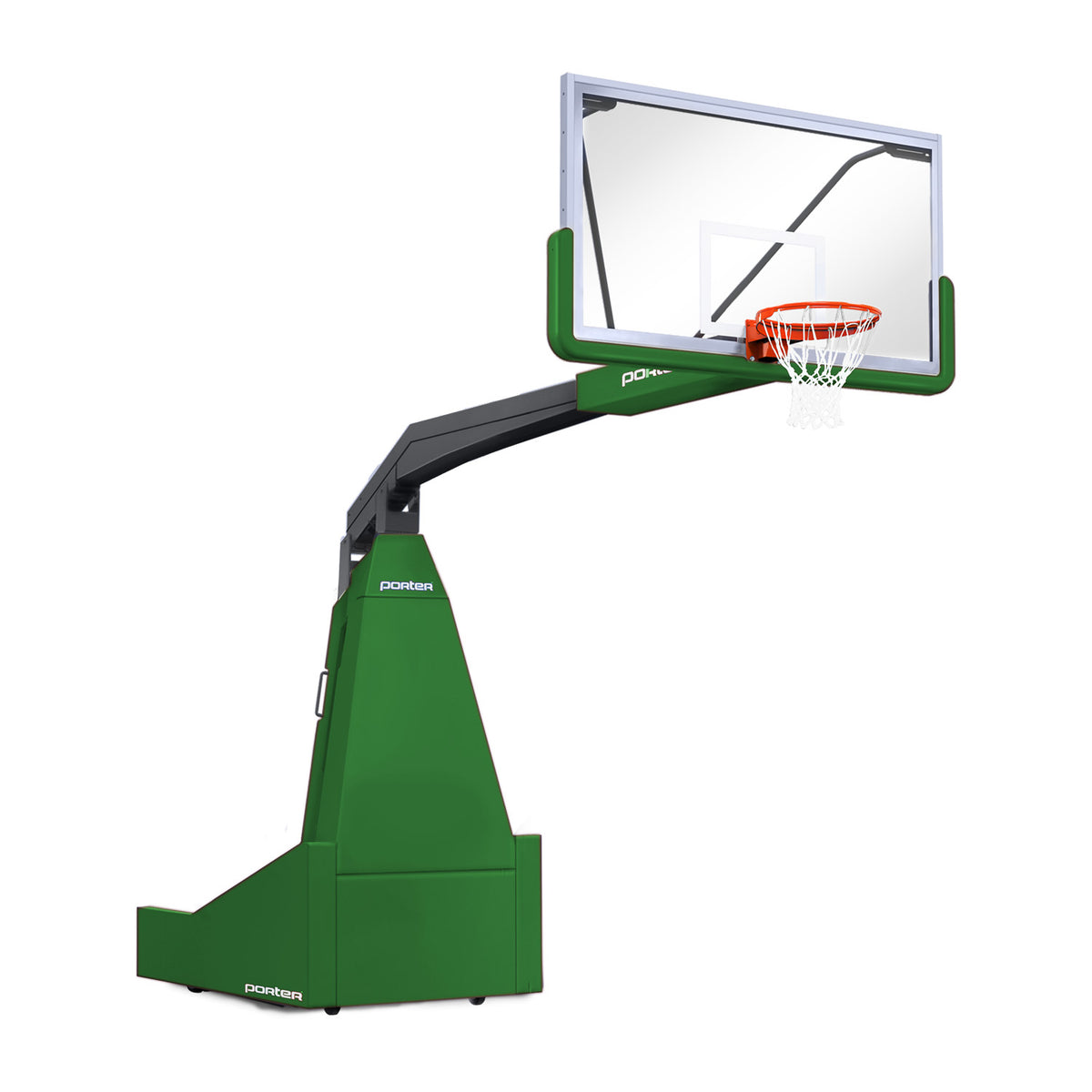 Porter Athletic 1635  Competition Portable Backstop 8' (2.44m), Kelly Green, Black / No Graphics