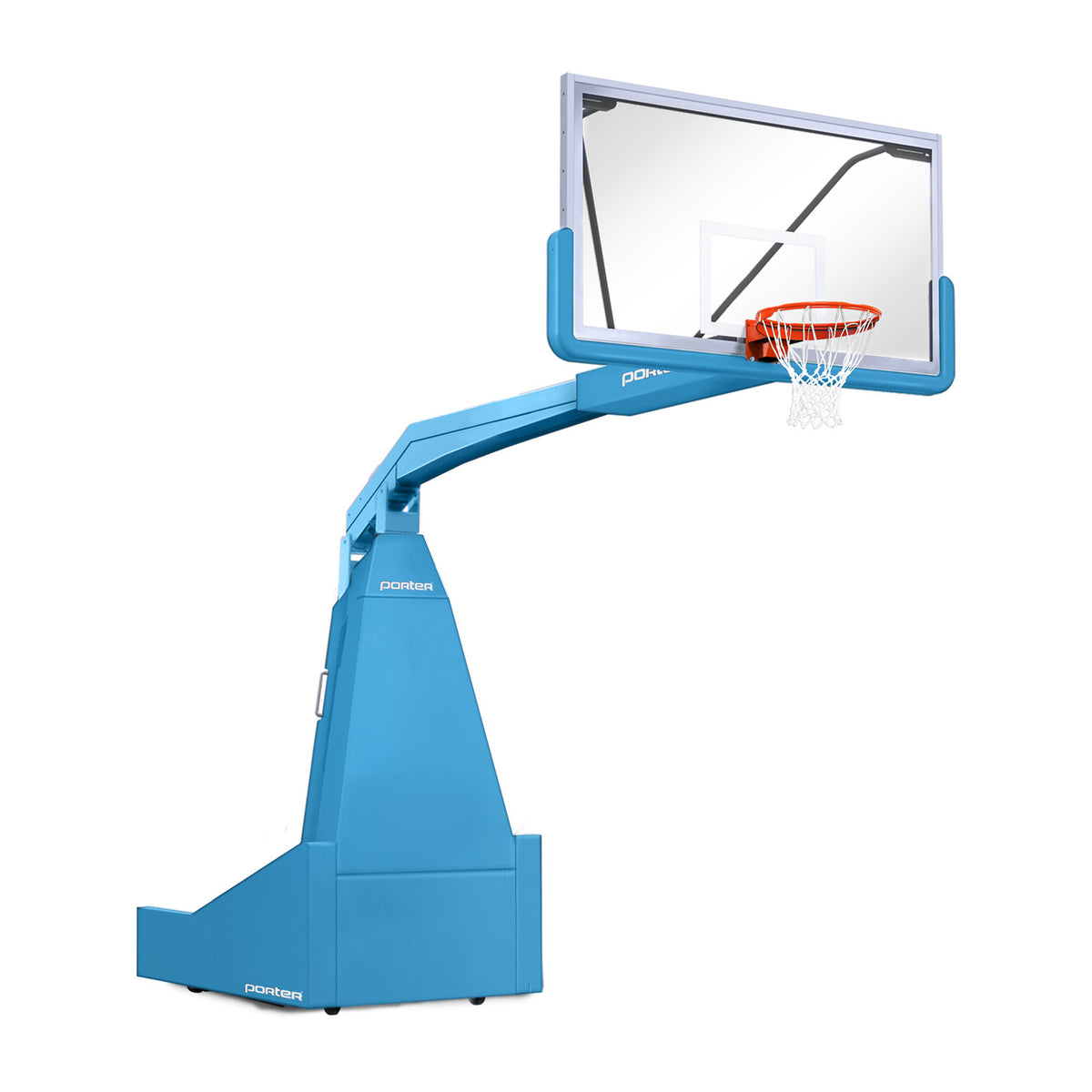 Porter Athletic 1635  Competition Portable Backstop 8' (2.44m), Light Blue, Light Blue / No Graphics