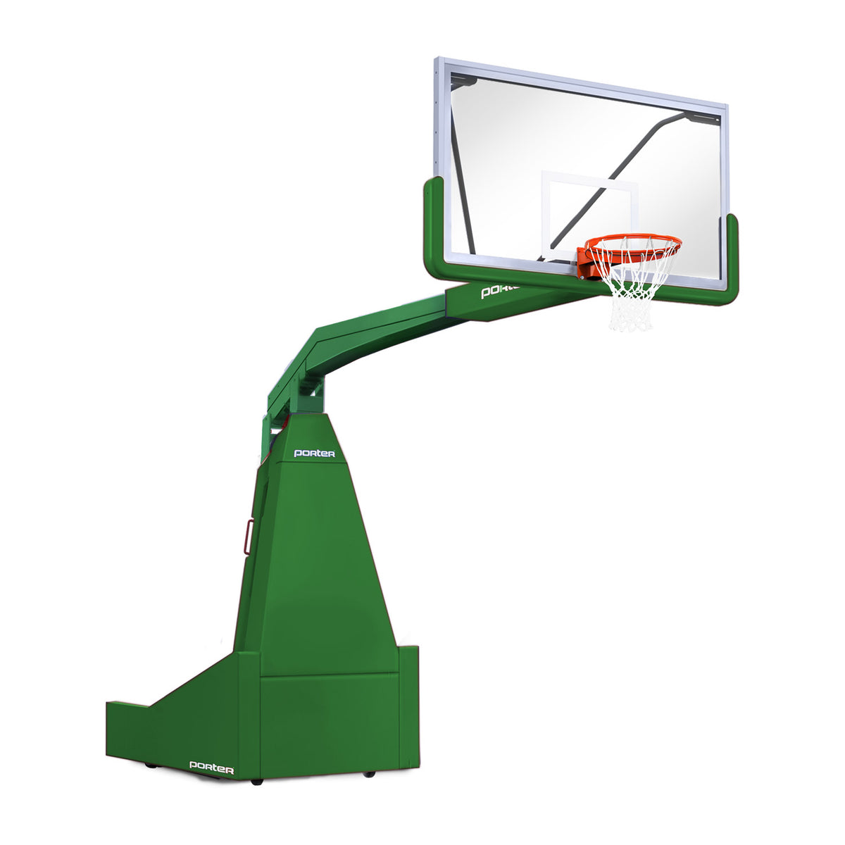 Porter Athletic 1635  Competition Portable Backstop 8' (2.44m), Kelly Green, Kelly Green / No Graphics