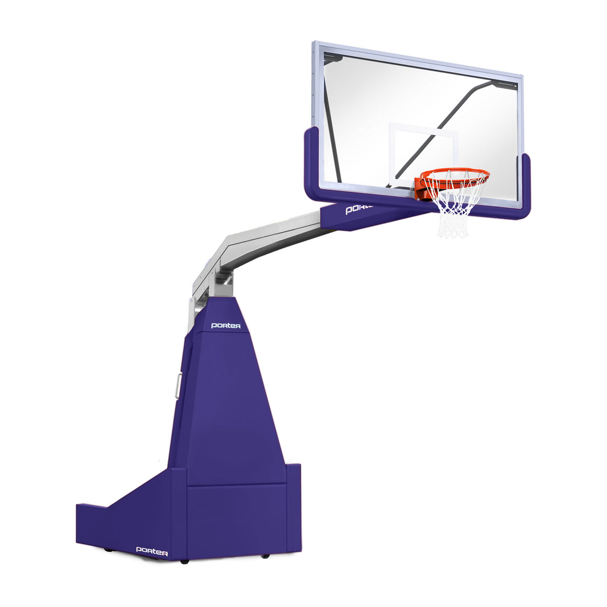 Porter Athletic 1635  Competition Portable Backstop 8' (2.44m), Purple, Silver / No Graphics