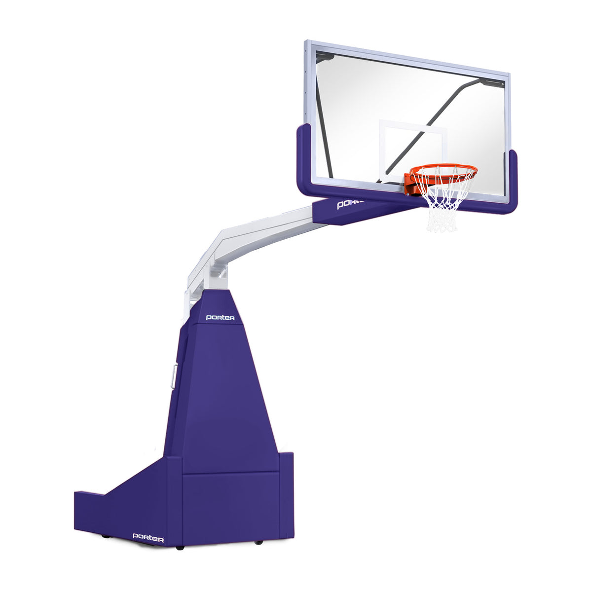 Porter Athletic 1635  Competition Portable Backstop 8' (2.44m), Purple, White / No Graphics