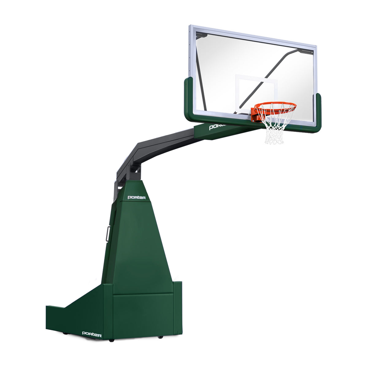 Porter Athletic 1635  Competition Portable Backstop 8' (2.44m), Dark Green, Black / No Graphics