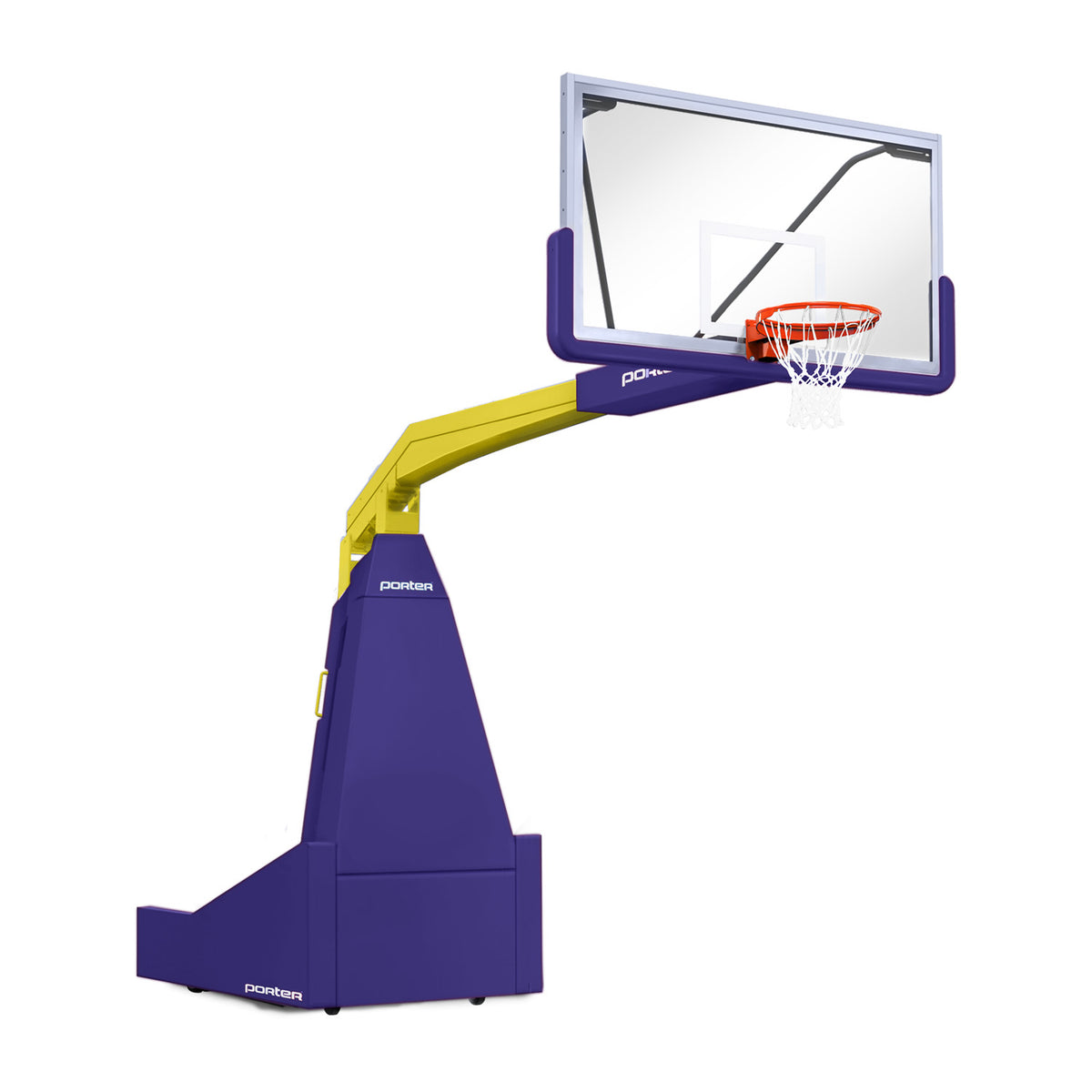 Porter Athletic 1635  Competition Portable Backstop 8' (2.44m), Purple, Yellow Gold / No Graphics