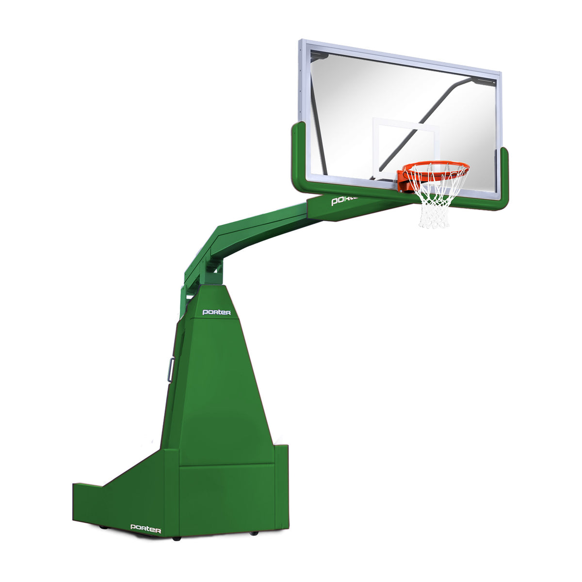 Porter Athletic 1635  Competition Portable Backstop 10'8" (3.25m), Kelly Green, Kelly Green / No Graphics