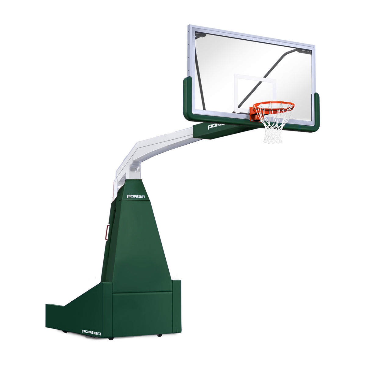Porter Athletic 1635  Competition Portable Backstop 8' (2.44m), Dark Green, White / No Graphics