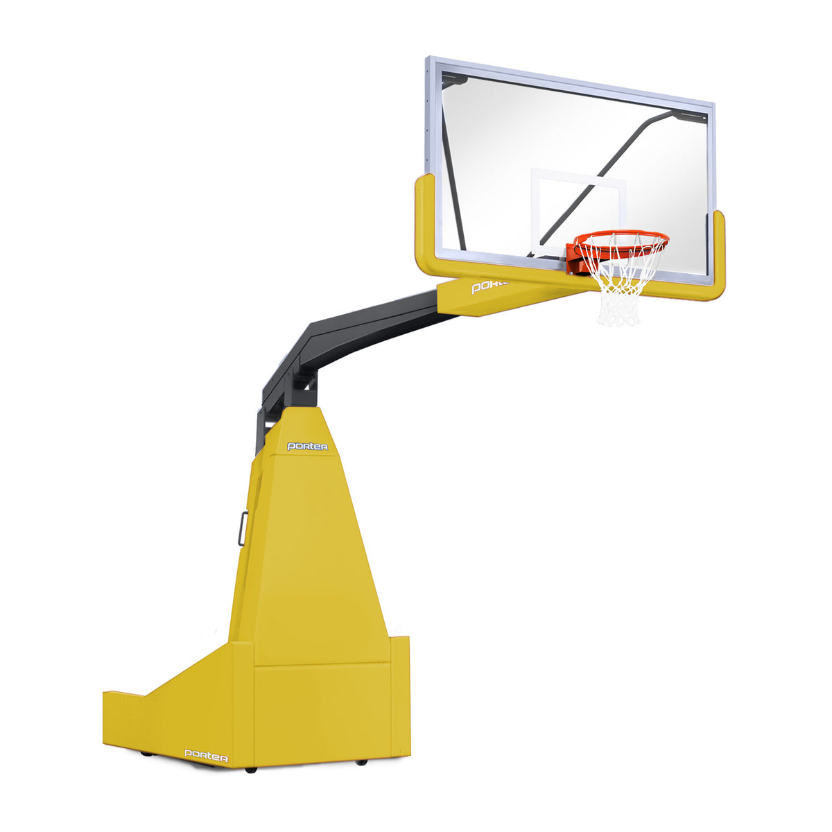 Porter Athletic 1635  Competition Portable Backstop 8' (2.44m), Yellow Gold, Black / No Graphics