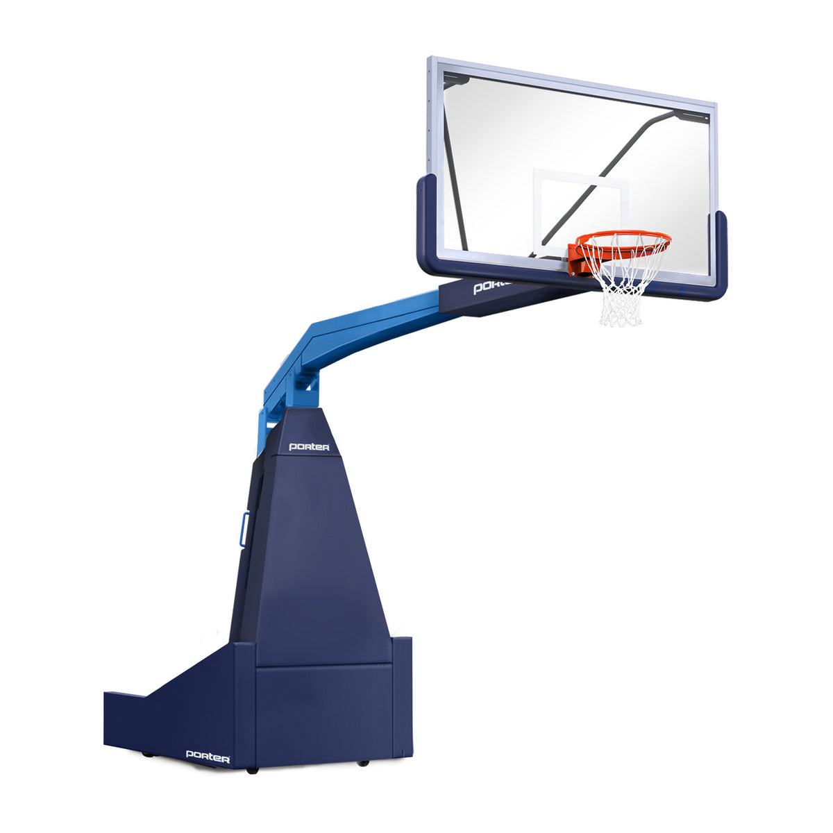Porter Athletic 1635  Competition Portable Backstop 8' (2.44m), Navy Blue, Royal Blue / No Graphics