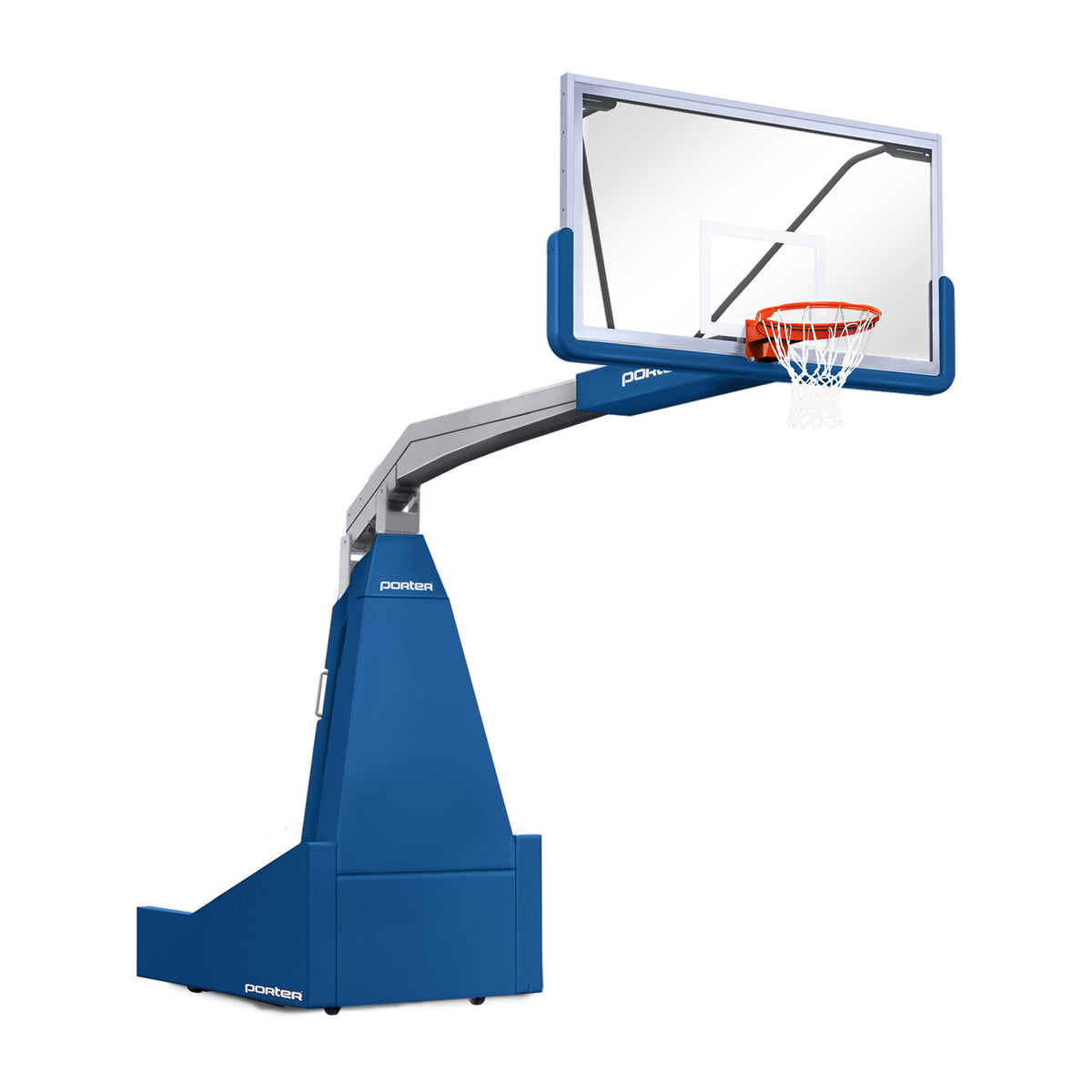Porter Athletic 1635  Competition Portable Backstop 8' (2.44m), Royal Blue, Gray / No Graphics