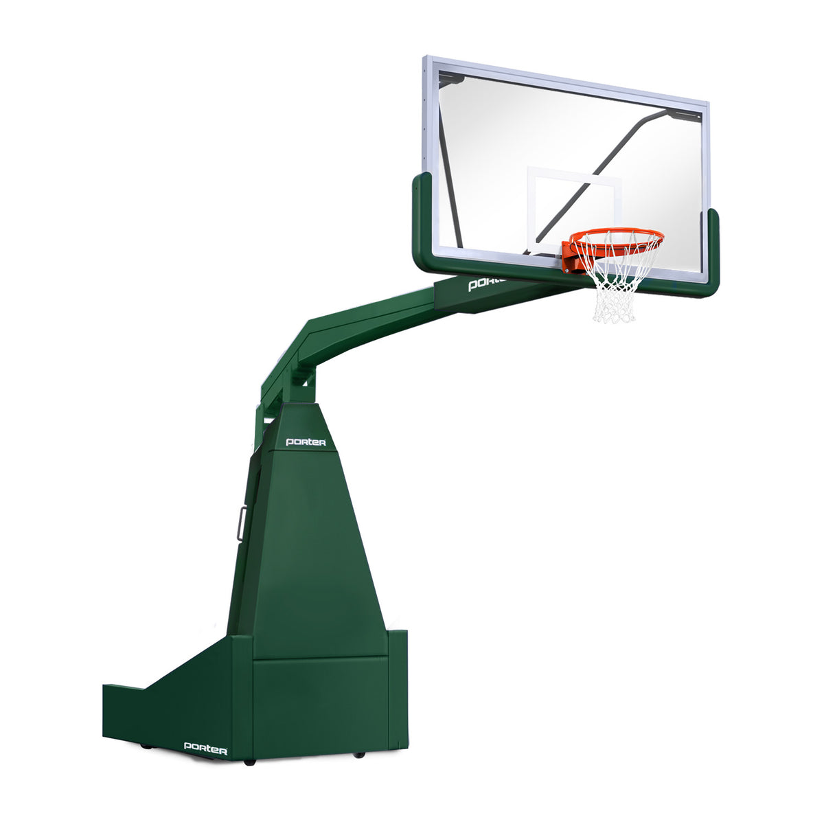 Porter Athletic 1635  Competition Portable Backstop 8' (2.44m), Dark Green, Dark Green / No Graphics