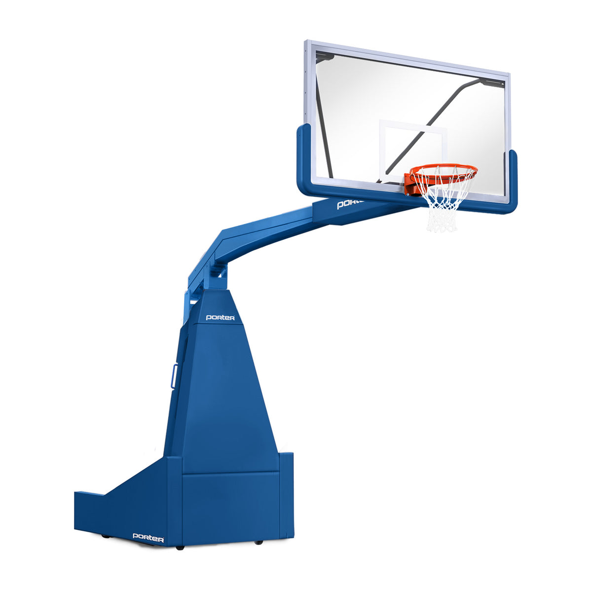 Porter Athletic 1635  Competition Portable Backstop 8' (2.44m), Royal Blue, Royal Blue / No Graphics