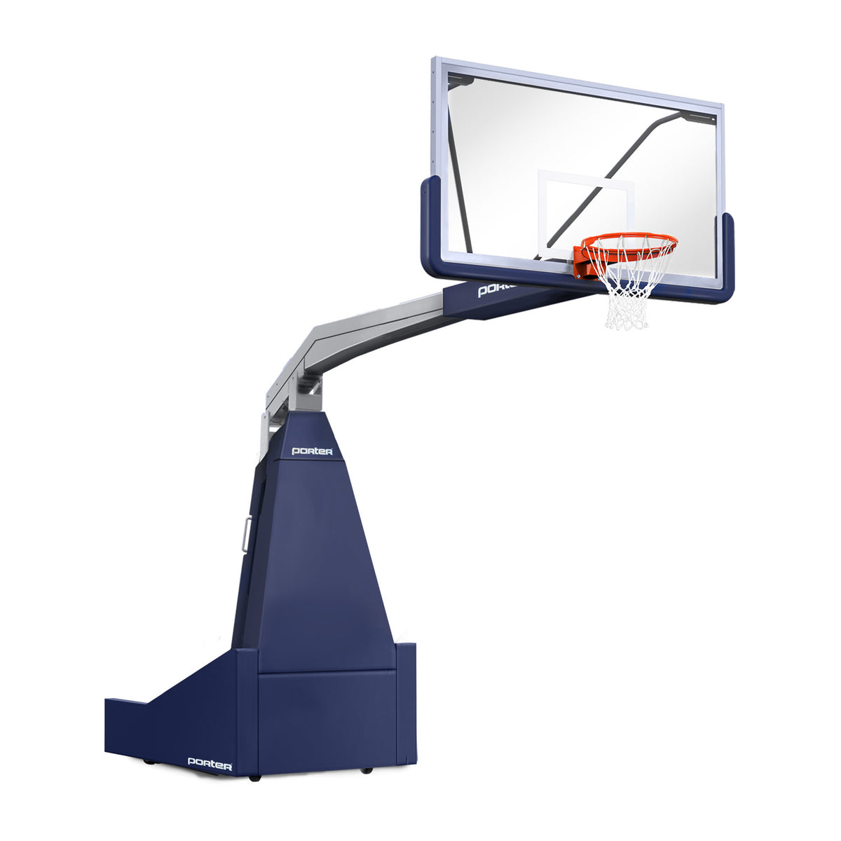 Porter Athletic 1635  Competition Portable Backstop 8' (2.44m), Navy Blue, Gray / No Graphics