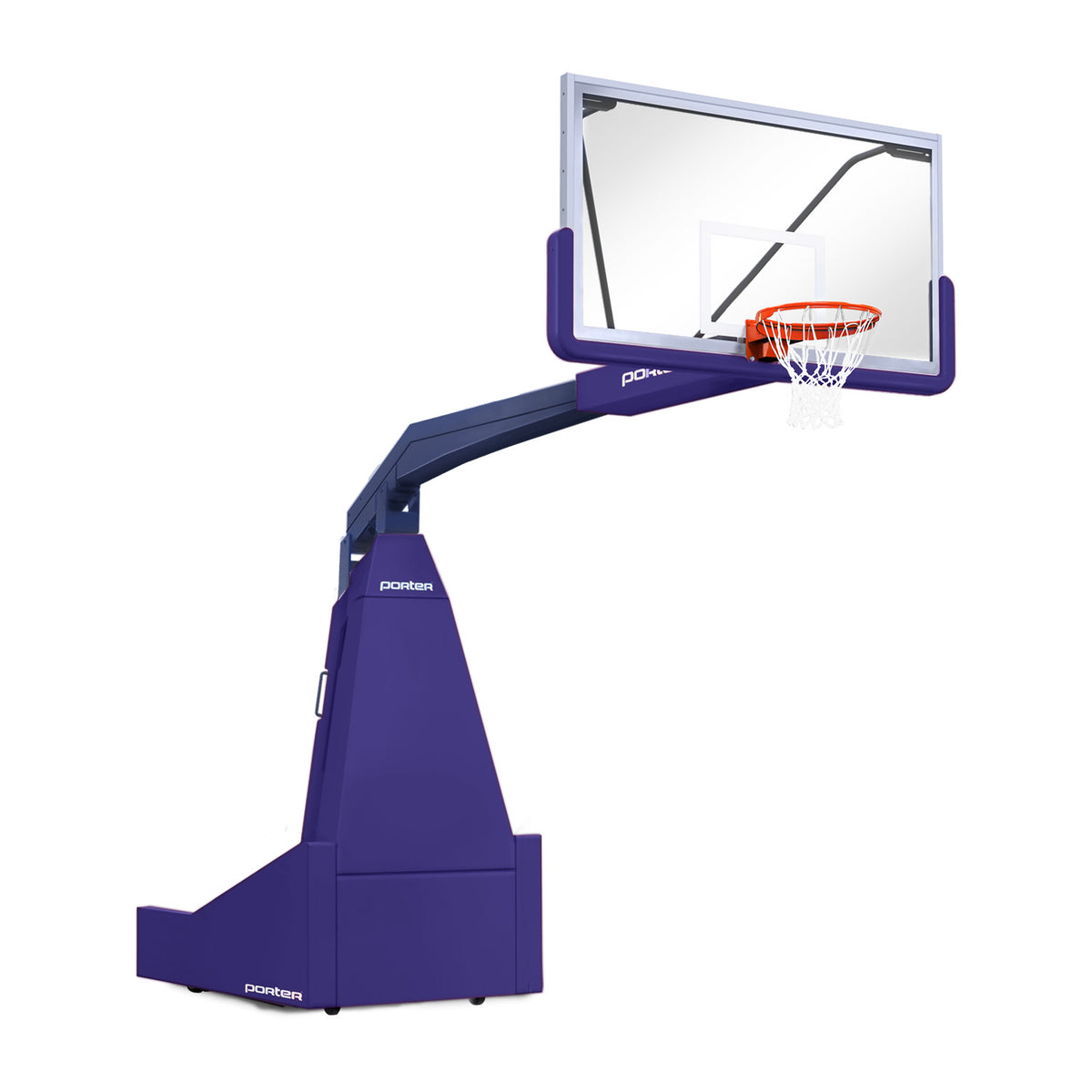 Porter Athletic 1635  Competition Portable Backstop 8' (2.44m), Purple, Navy Blue / No Graphics