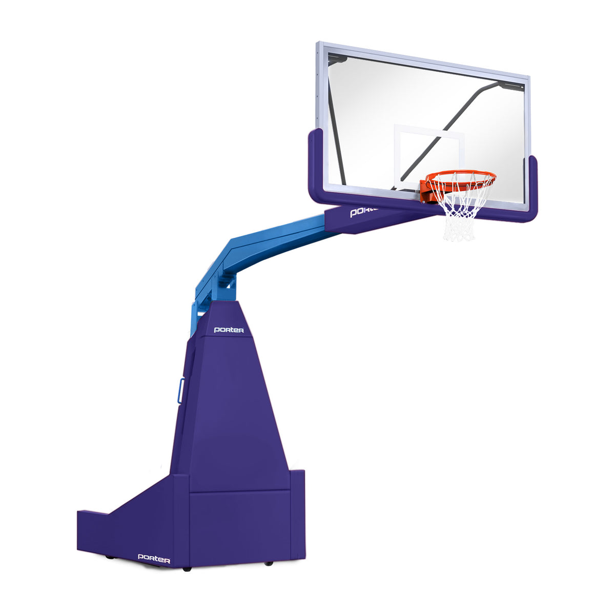 Porter Athletic 1635  Competition Portable Backstop 8' (2.44m), Purple, Royal Blue / No Graphics