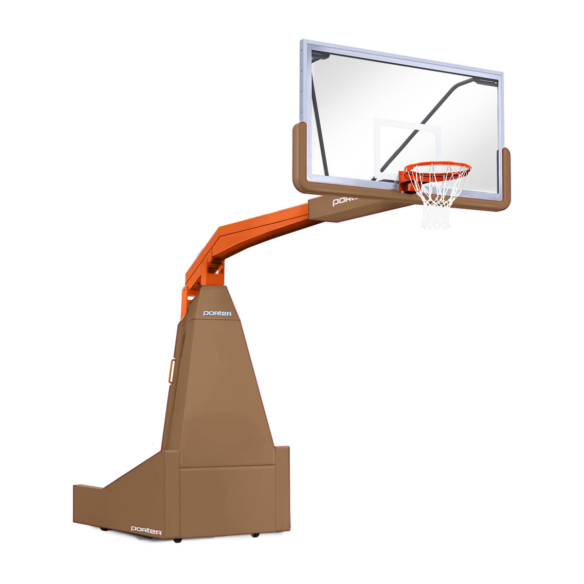 Porter Athletic 1635  Competition Portable Backstop 8' (2.44m), Tan, Orange / No Graphics