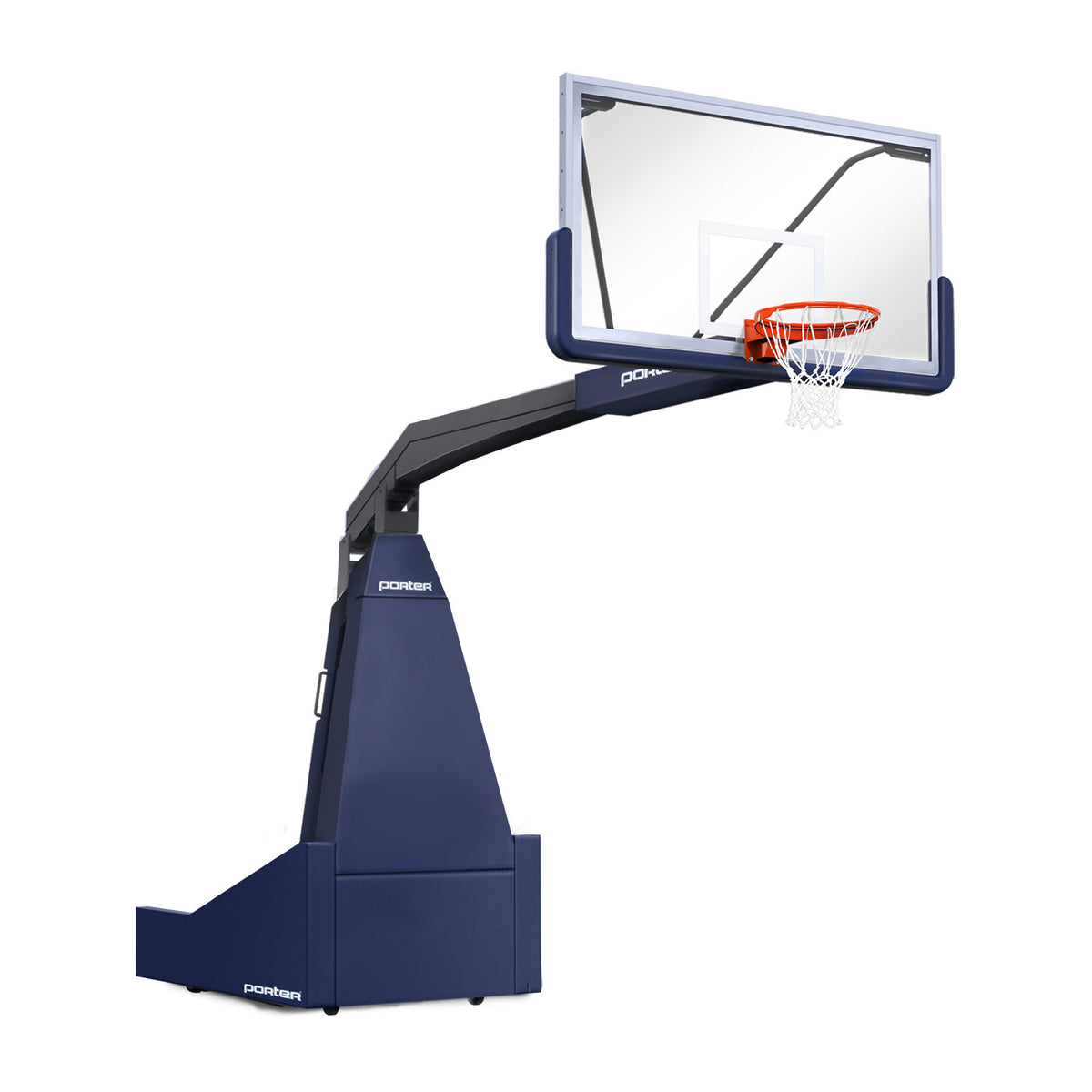Porter Athletic 1635  Competition Portable Backstop 8' (2.44m), Navy Blue, Black / No Graphics