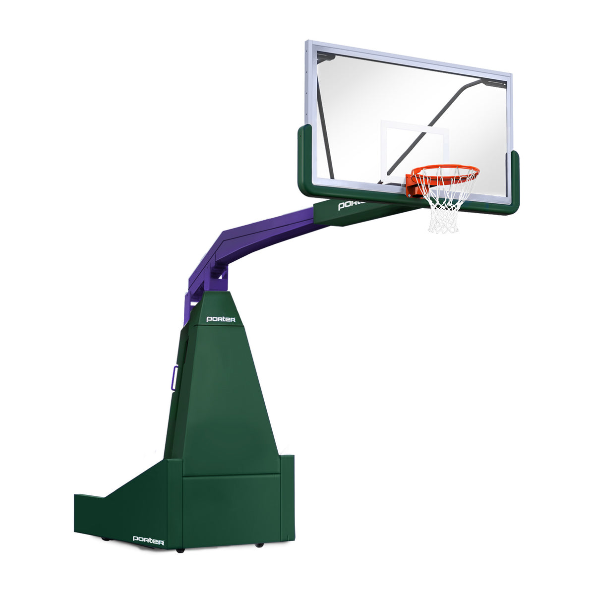 Porter Athletic 1635  Competition Portable Backstop 8' (2.44m), Dark Green, Purple / No Graphics