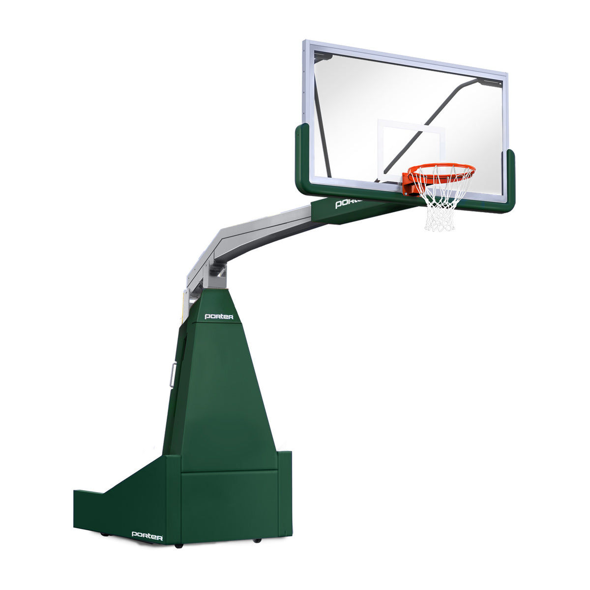 Porter Athletic 1635  Competition Portable Backstop 8' (2.44m), Dark Green, Gray / No Graphics