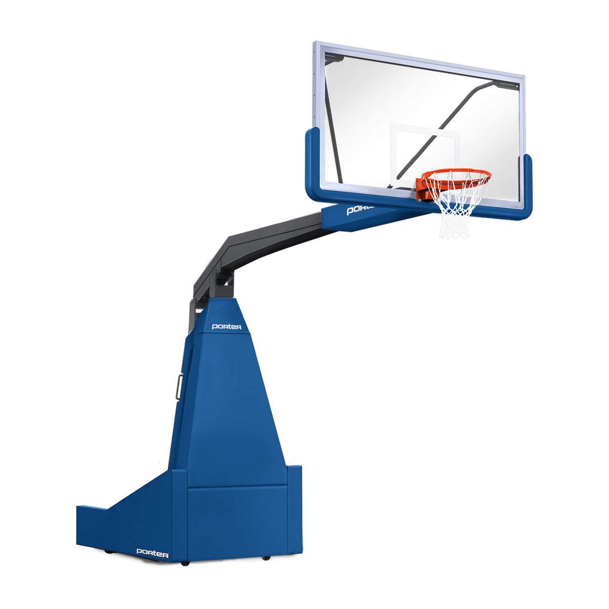 Porter Athletic 1635  Competition Portable Backstop 8' (2.44m), Royal Blue, Black / No Graphics