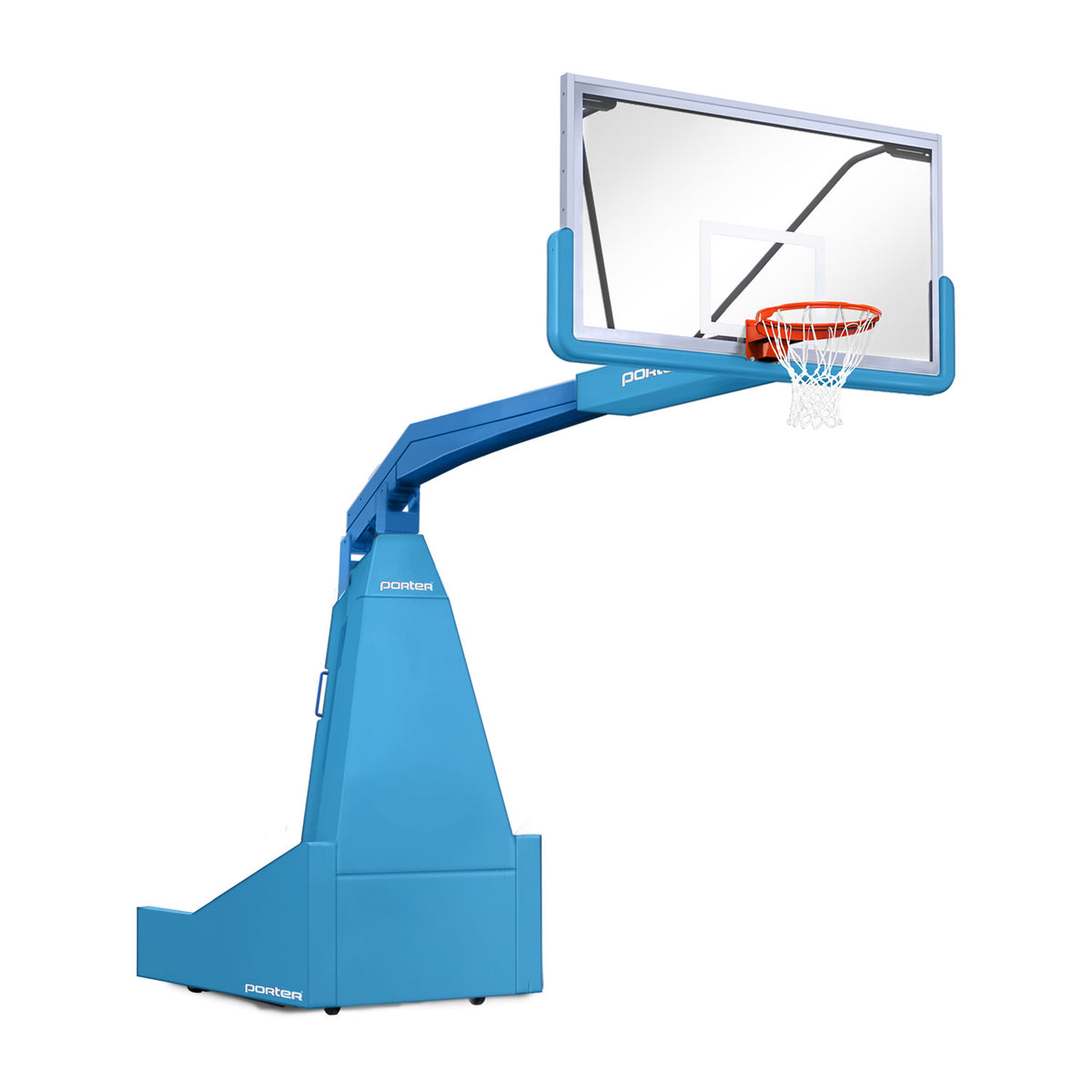 Porter Athletic 1635  Competition Portable Backstop 8' (2.44m), Light Blue, Royal Blue / No Graphics