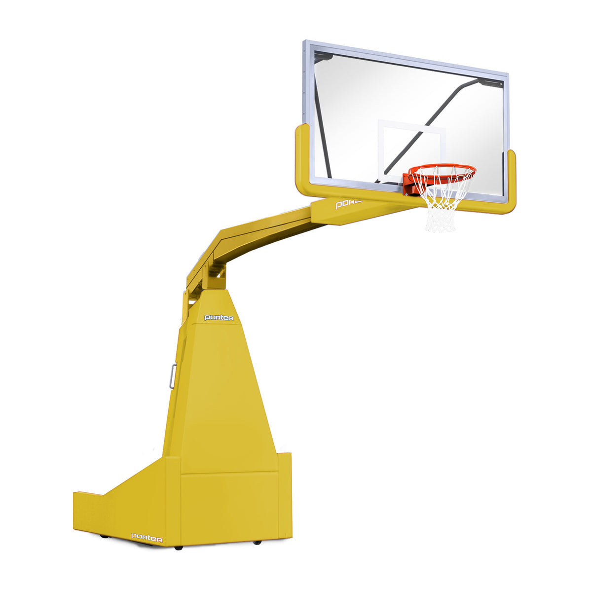 Porter Athletic 1635  Competition Portable Backstop 8' (2.44m), Yellow Gold, Old Gold / No Graphics