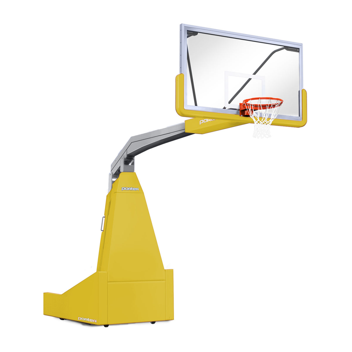 Porter Athletic 1635  Competition Portable Backstop 8' (2.44m), Yellow Gold, Gray / No Graphics
