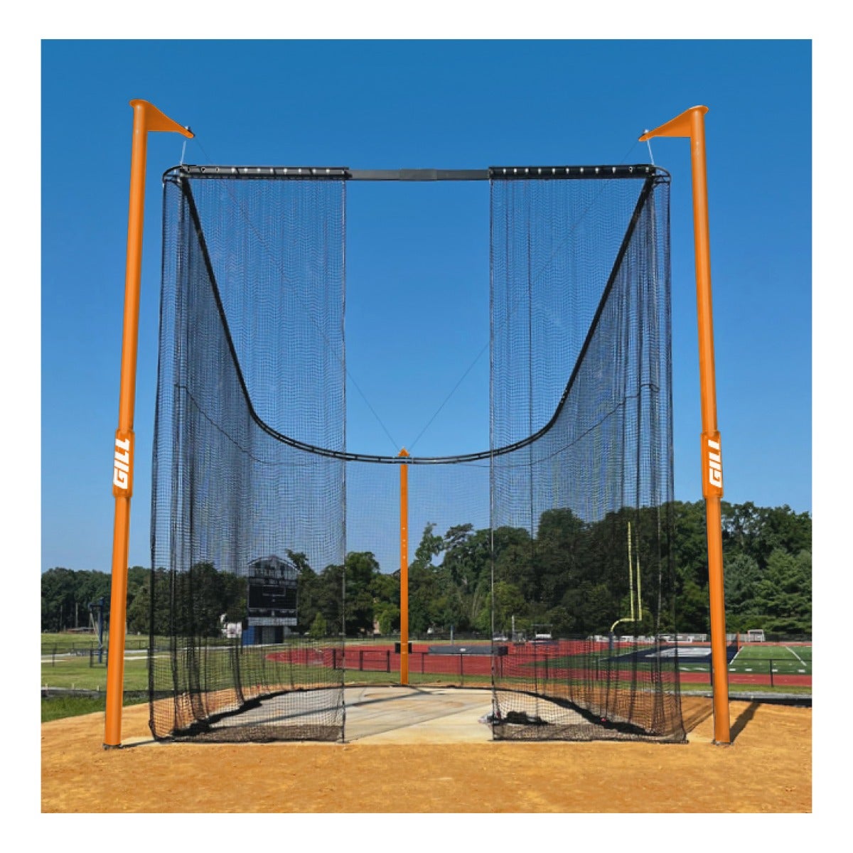 Gill Athletics Wa Coliseum Hammer Discus Cage Orange