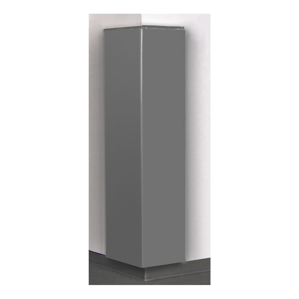 Porter Athletic 2 Sided Corner Pad 4' x 8', Rigid Backed DuraSafe Pad, Gray