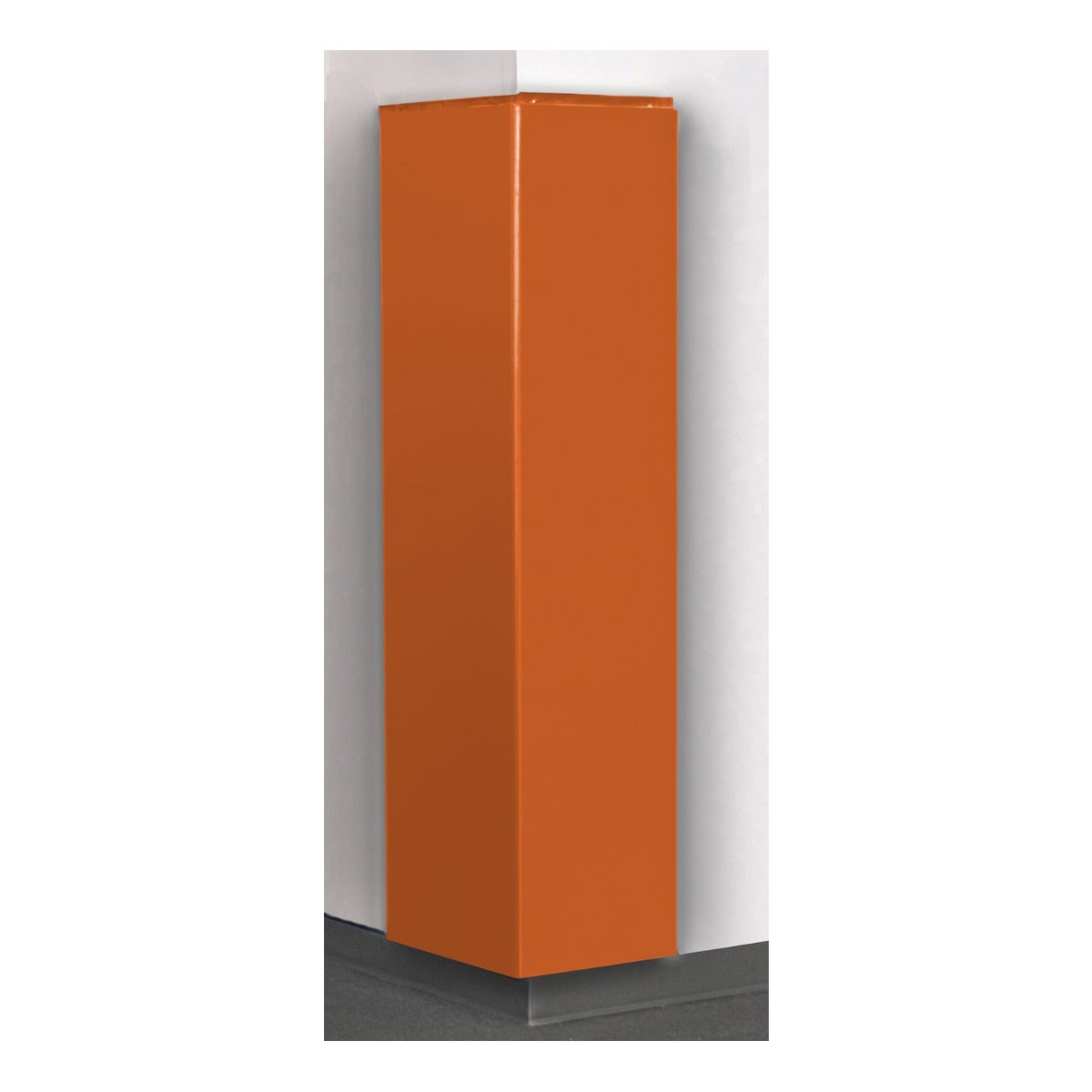 Porter Athletic 2 Sided Corner Pad 2' x 6', Rigid Backed FireSafe Pad, Orange