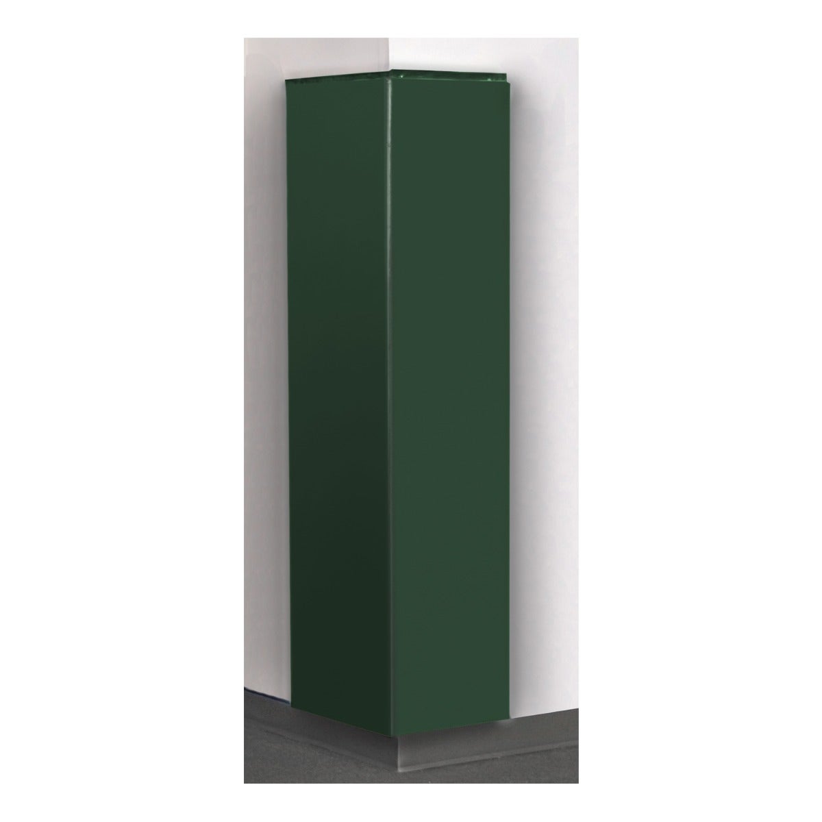 Porter Athletic 2 Sided Corner Pad 4' x 8', Rigid Backed DuraSafe Pad, Dark Green