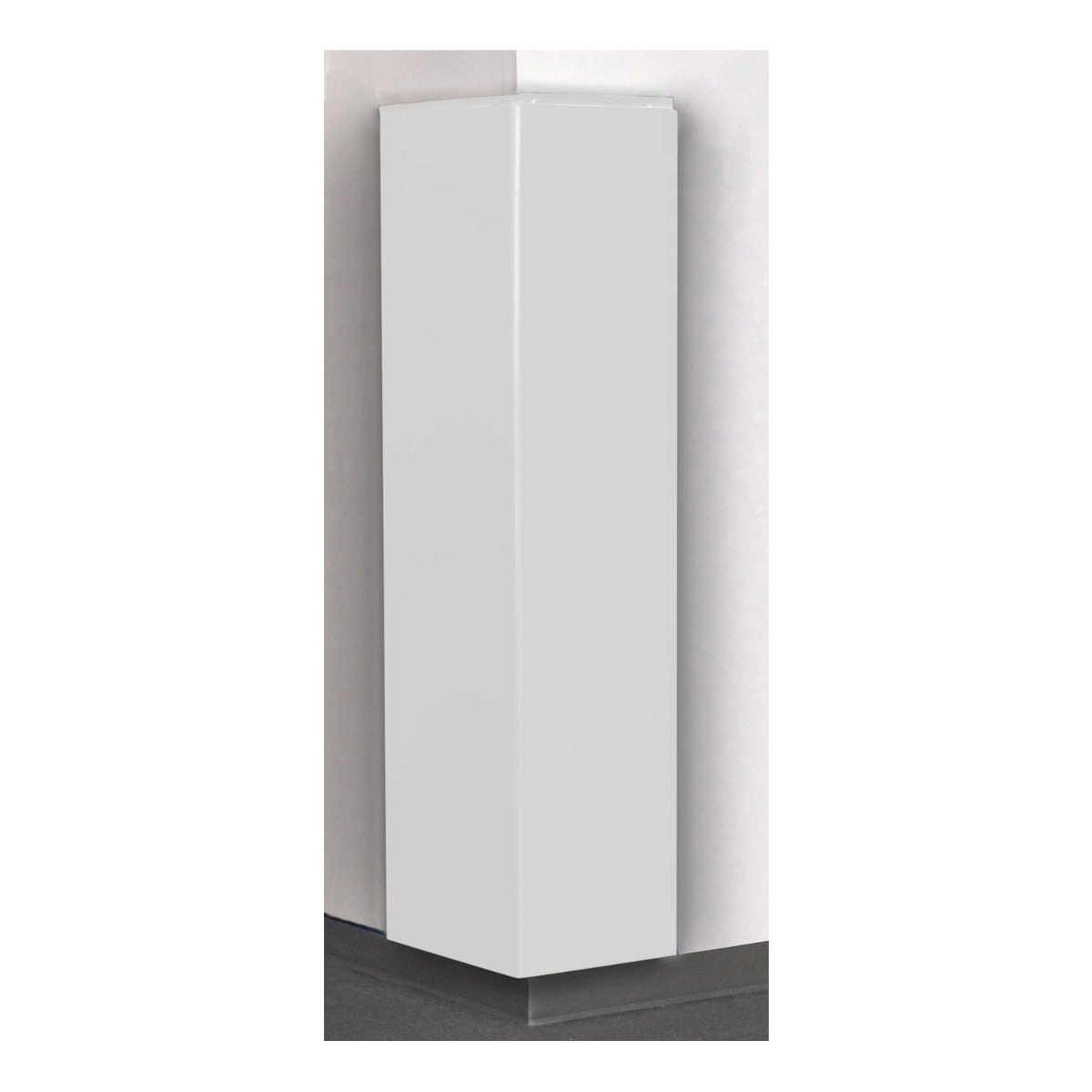 Porter Athletic 2 Sided Corner Pad 2' x 6', Rigid Backed FireSafe Pad, White