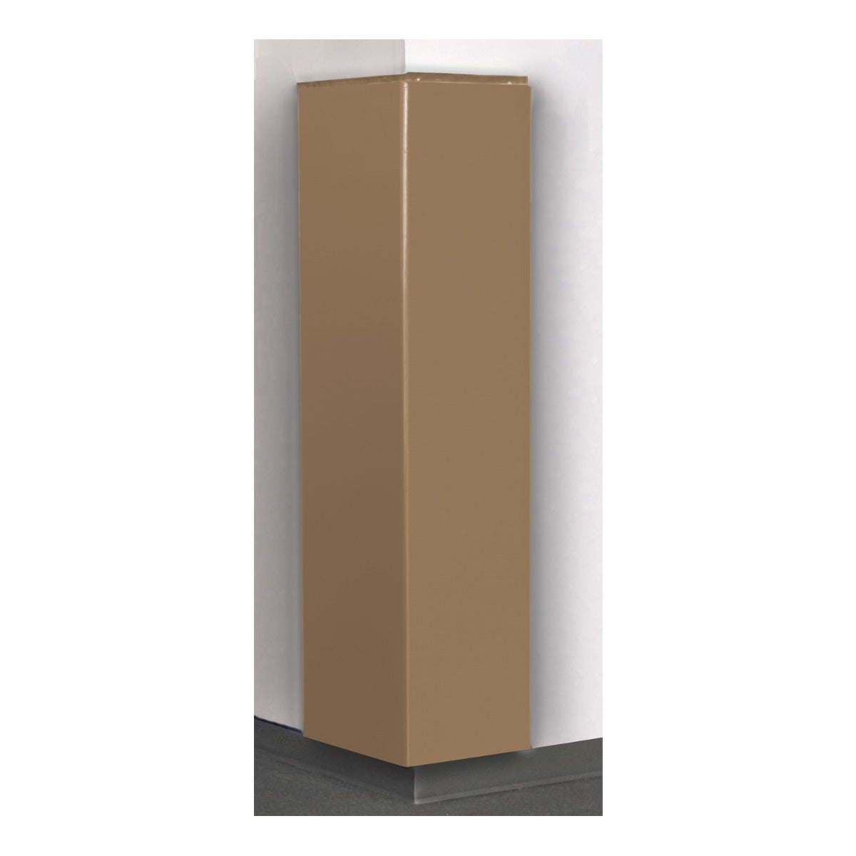 Porter Athletic 2 Sided Corner Pad 2' x 6', Rigid Backed DuraSafe Pad, Tan