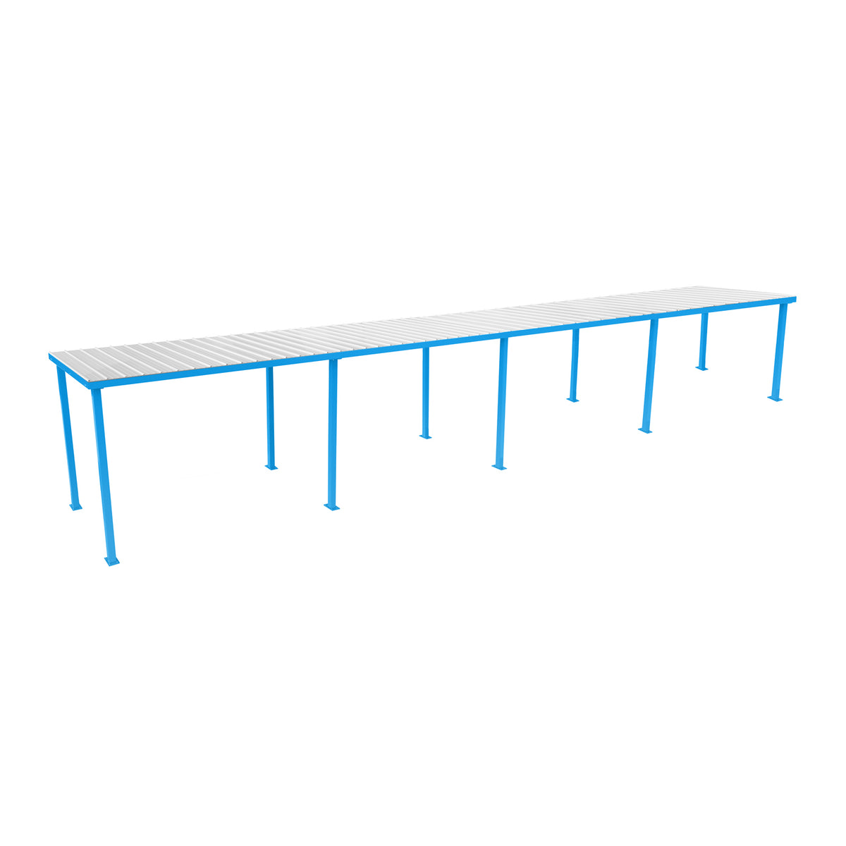 Gill Athletics Fieldshelter Dugout 40', Light Blue