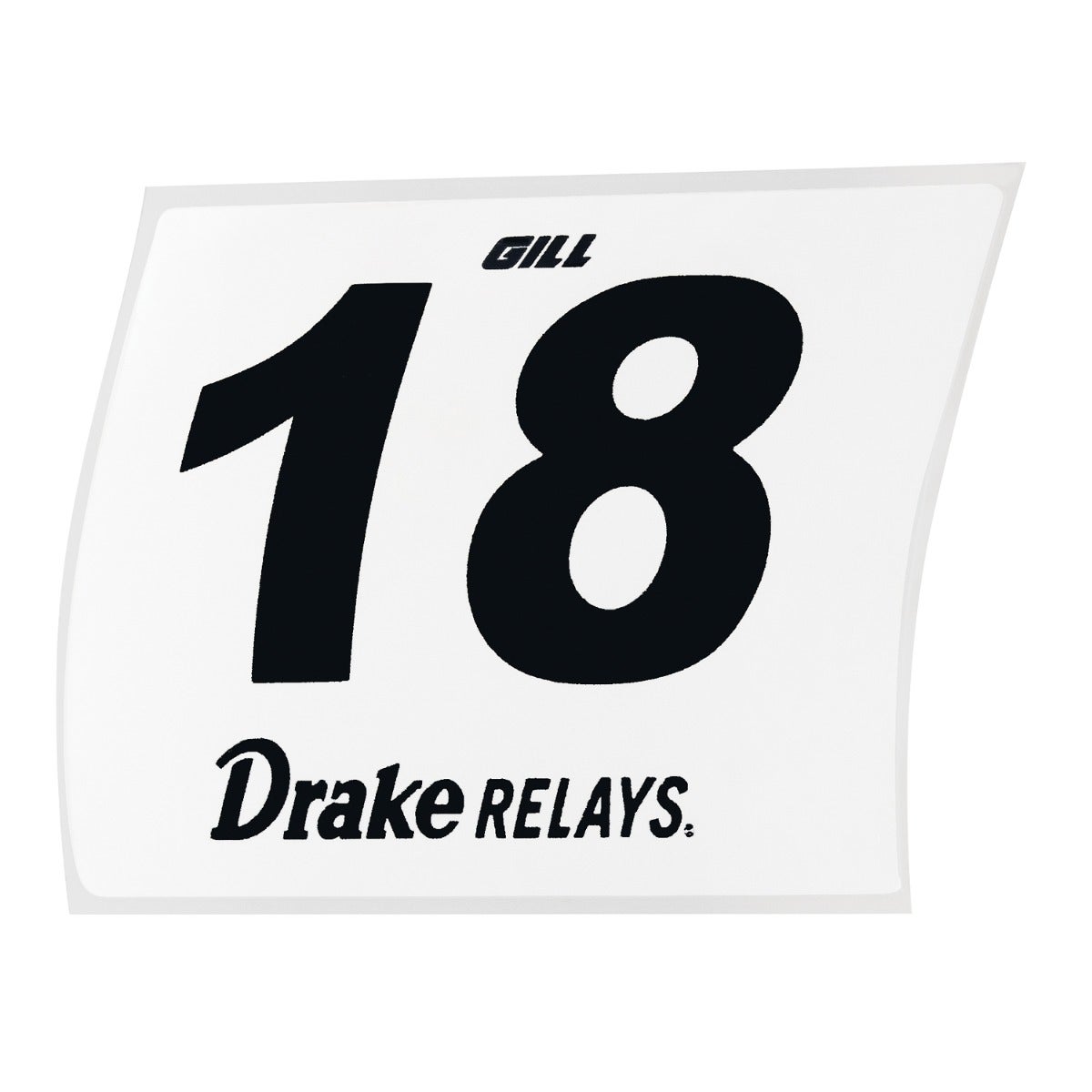 Gill Athletics Hip Number Rolls #18, Graphics