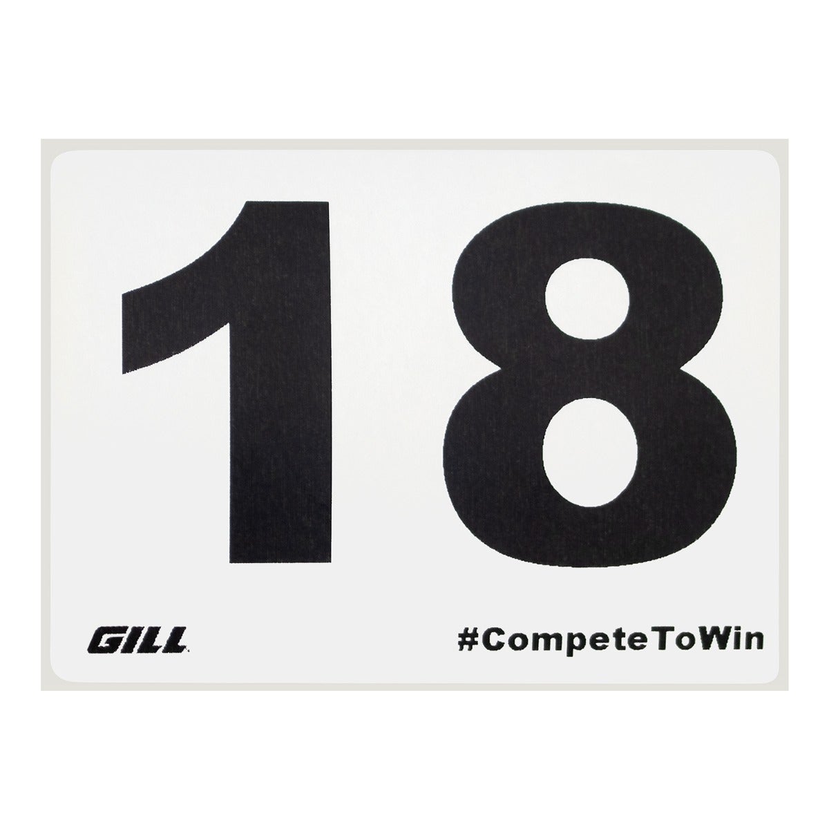 Gill Athletics Hip Number Rolls #18, No Graphics