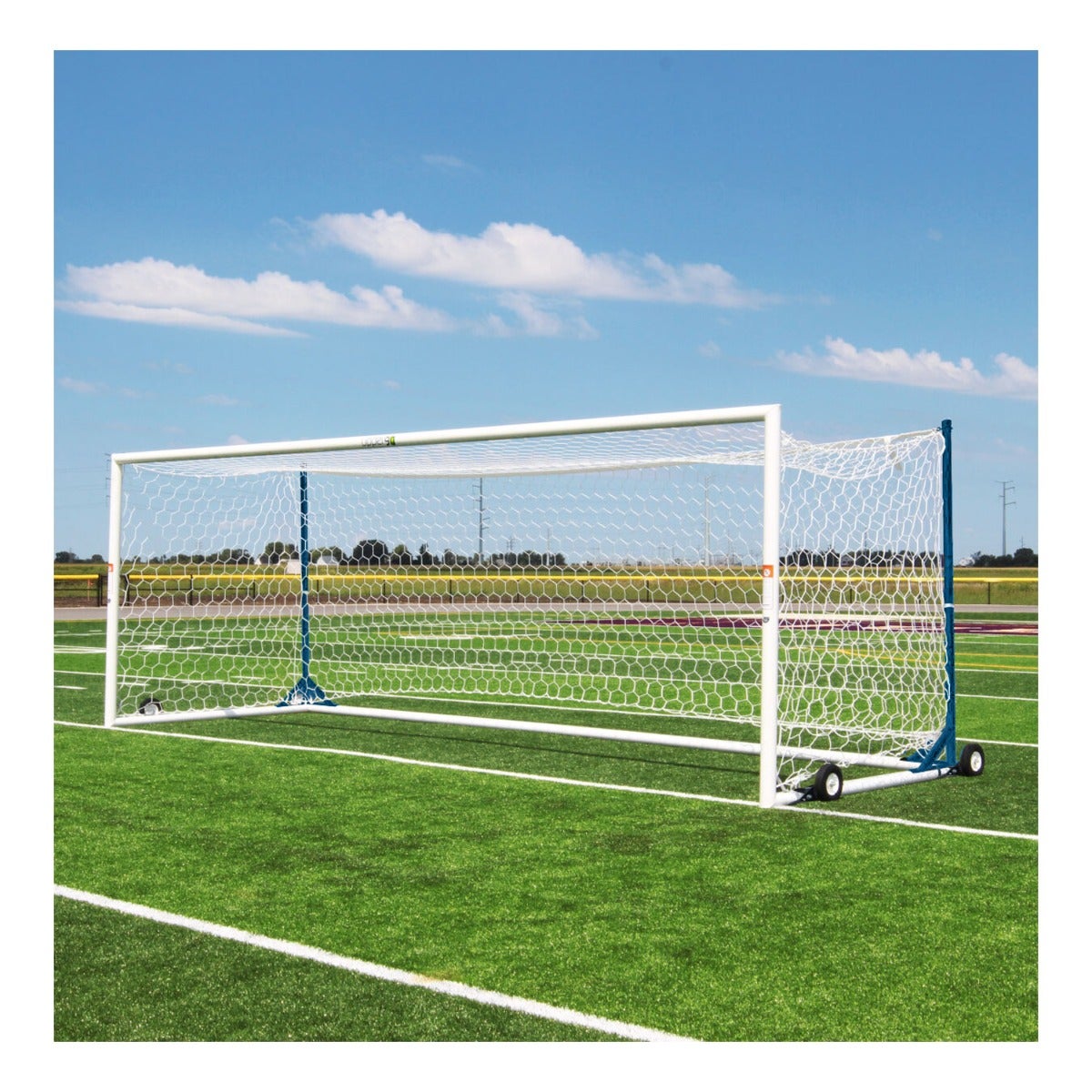 Gill Athletics U90 Portable World Cup Goal Navy Blue