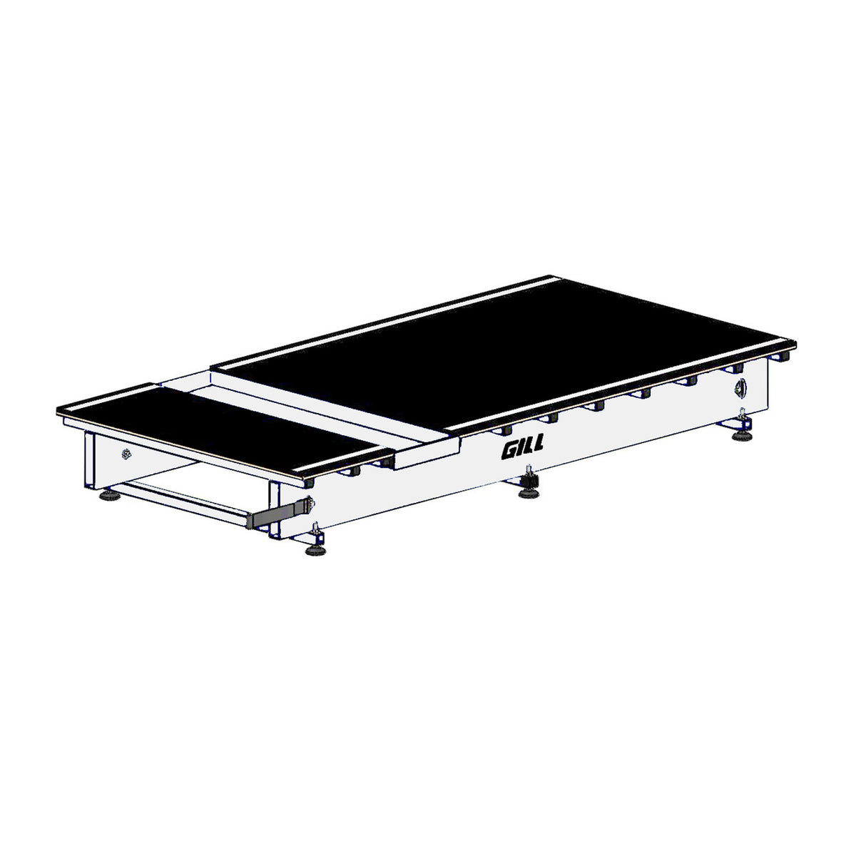 Gill Athletics Long Jump / Triple Jump Runway Section White, Offset