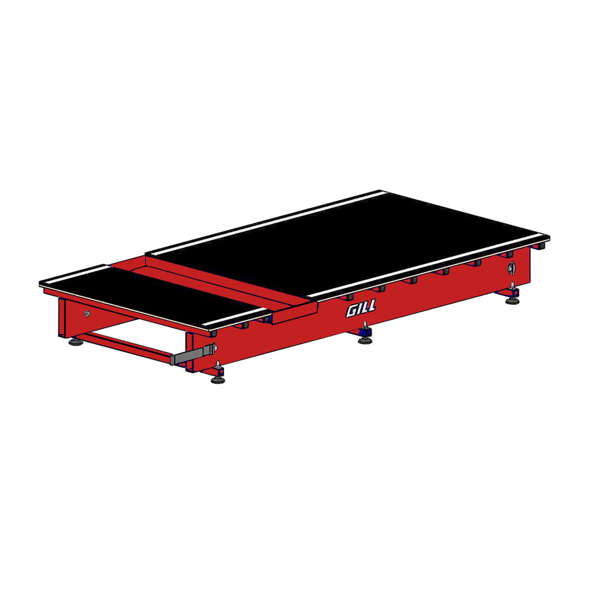Gill Athletics Long Jump / Triple Jump Runway Section Red, Offset