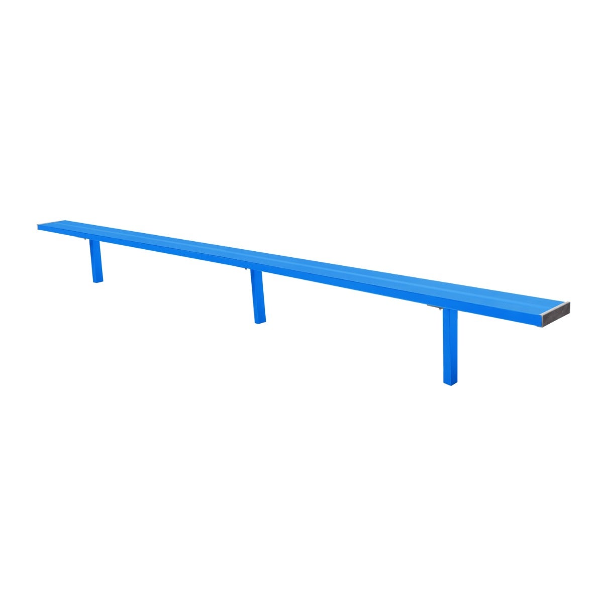 Gill Athletics Stationary Aluminum Bench 16', Royal Blue