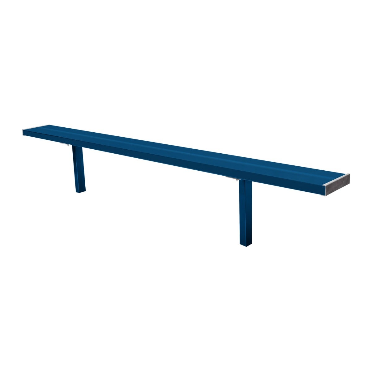 Gill Athletics Stationary Aluminum Bench 8', Navy Blue