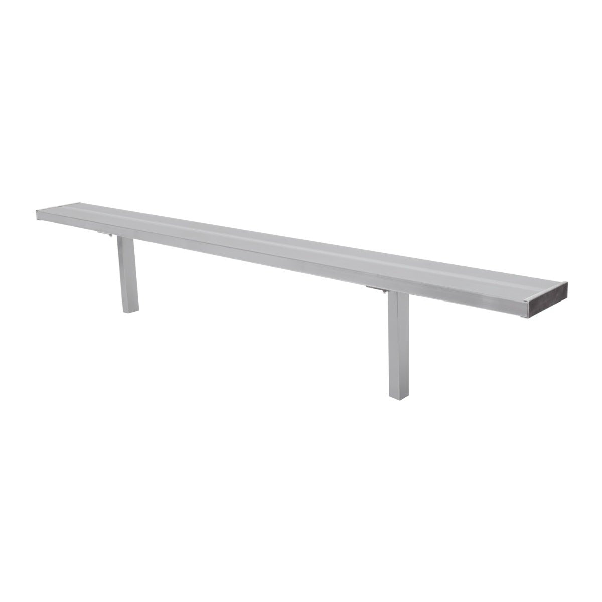 Gill Athletics Stationary Aluminum Bench 8', Gray